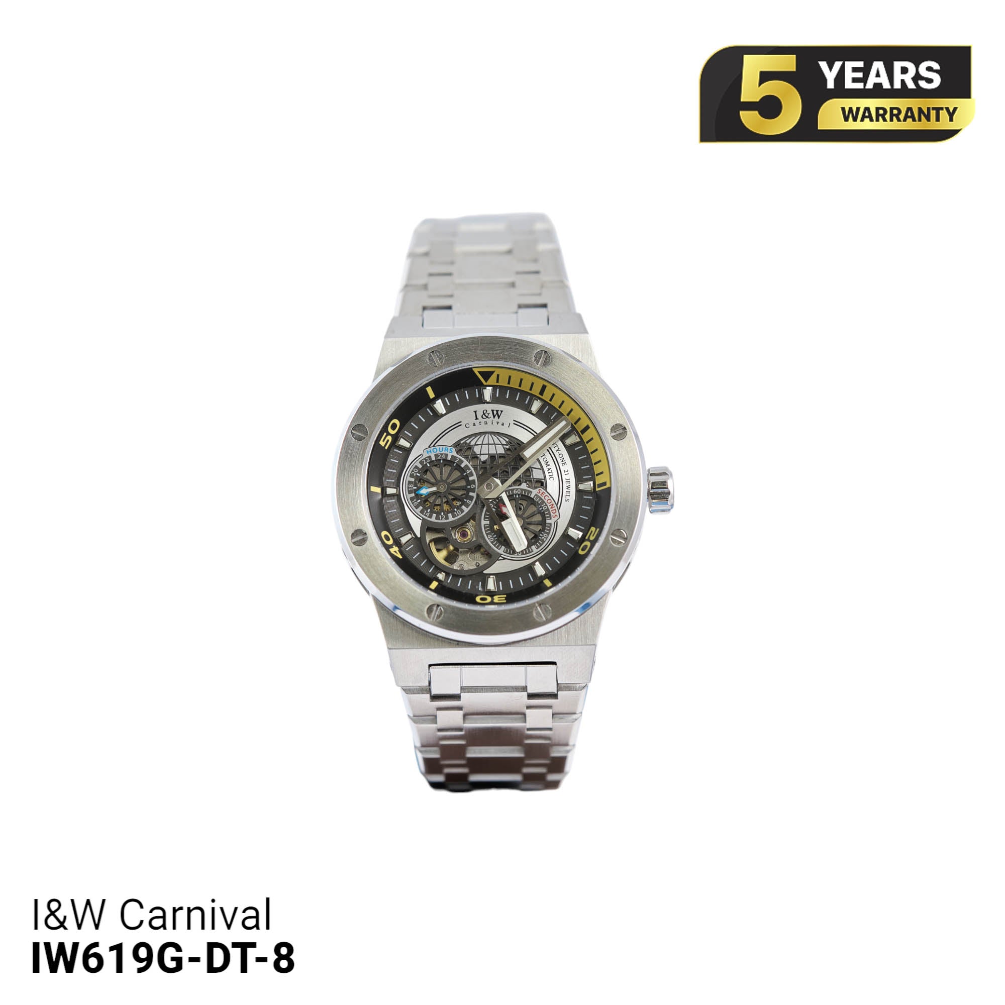Jam Tangan Mekanik I&W Carnival Bumblebee IW619 