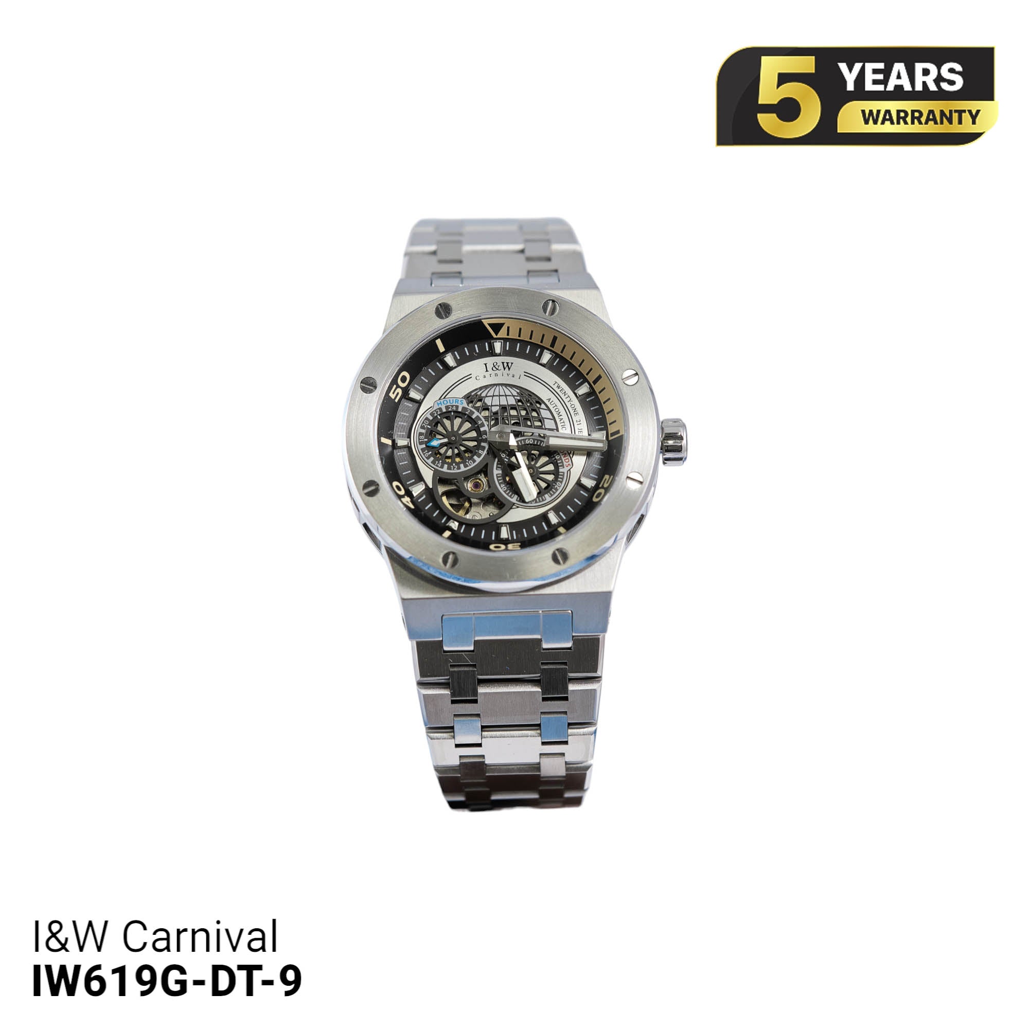 Jam Tangan Mekanik I&W Carnival Bumblebee IW619 