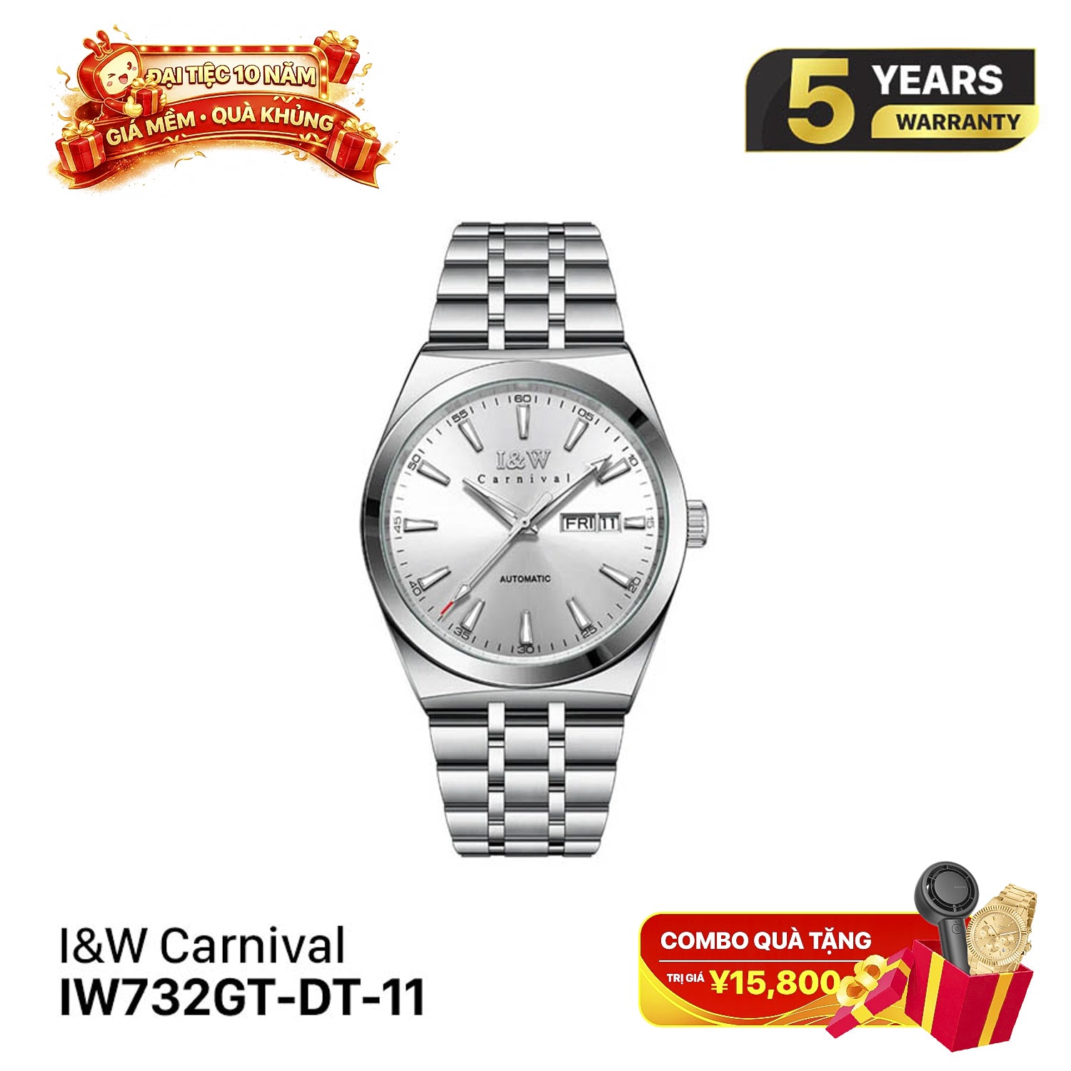 Jam Tangan Mekanik I&W Carnival Extraordinary Master IW732G 