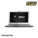 MSI PL62 7RD 15.6" I7 - 7500U/ 8GB RAM/ 512GB SSD GTX 1050 BPTN VGA Seperti Baru (tanpa kamera) 