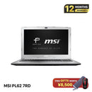 MSI PL62 7RD 15.6" I7 - 7500U/ 8GB RAM/ 512GB SSD GTX 1050 BPTN VGA Seperti Baru (tanpa kamera) 
