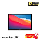 MacBook Air 2020 13.3" Space Gray M1/8GB/256GB Baterai 99% Siklus Pengisian Daya 93% BPTN 