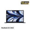 Macbook Air 2022 13.6 inci Midnight M2/ RAM 8GB/ SSD 512GB Kondisi 98%, Siklus Pengisian Daya 90, BPTN 
