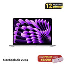 Macbook Air 2024 13.6 inci Putih Apple M3/ RAM 8GB/ SSD 256GB Kondisi 98% (sudah diisi daya 39 kali) 