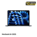 Macbook Air 2025 13.6" Sky Blue Apple M4/ 16GB RAM/ 256GB SSD Kondisi 99%, siklus pengisian daya 19 kali. BPTN 
