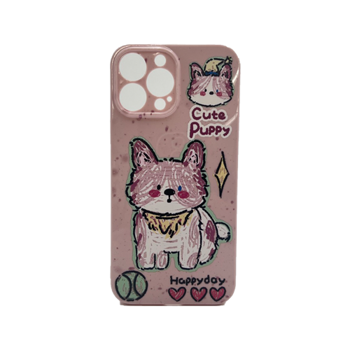 HHPK16 Casing Ponsel Berbentuk Anjing Lucu 