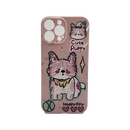 HHPK16 Casing Ponsel Berbentuk Anjing Lucu 