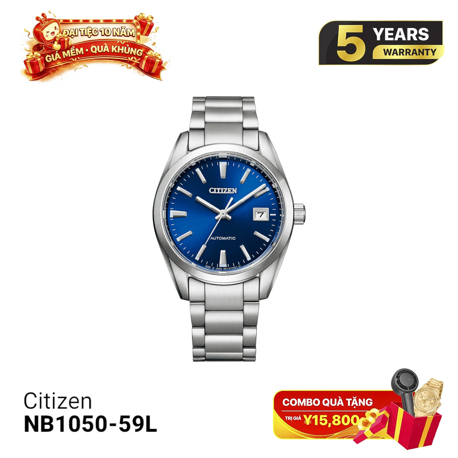 Jam tangan mekanik Citizen NB1050-59L 