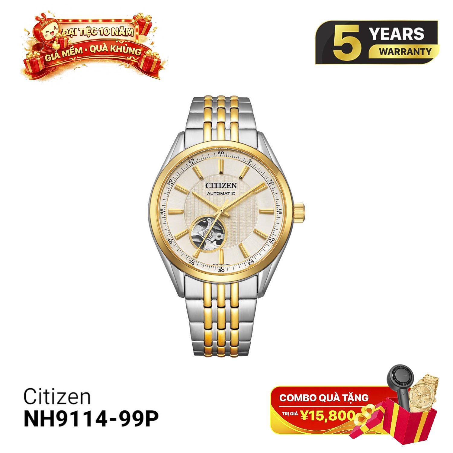 Jam tangan mekanik Citizen NH9114-99P 