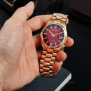 Jam tangan Citizen Tsuyosa Mechanical Rose Red NJ0153-82X 
