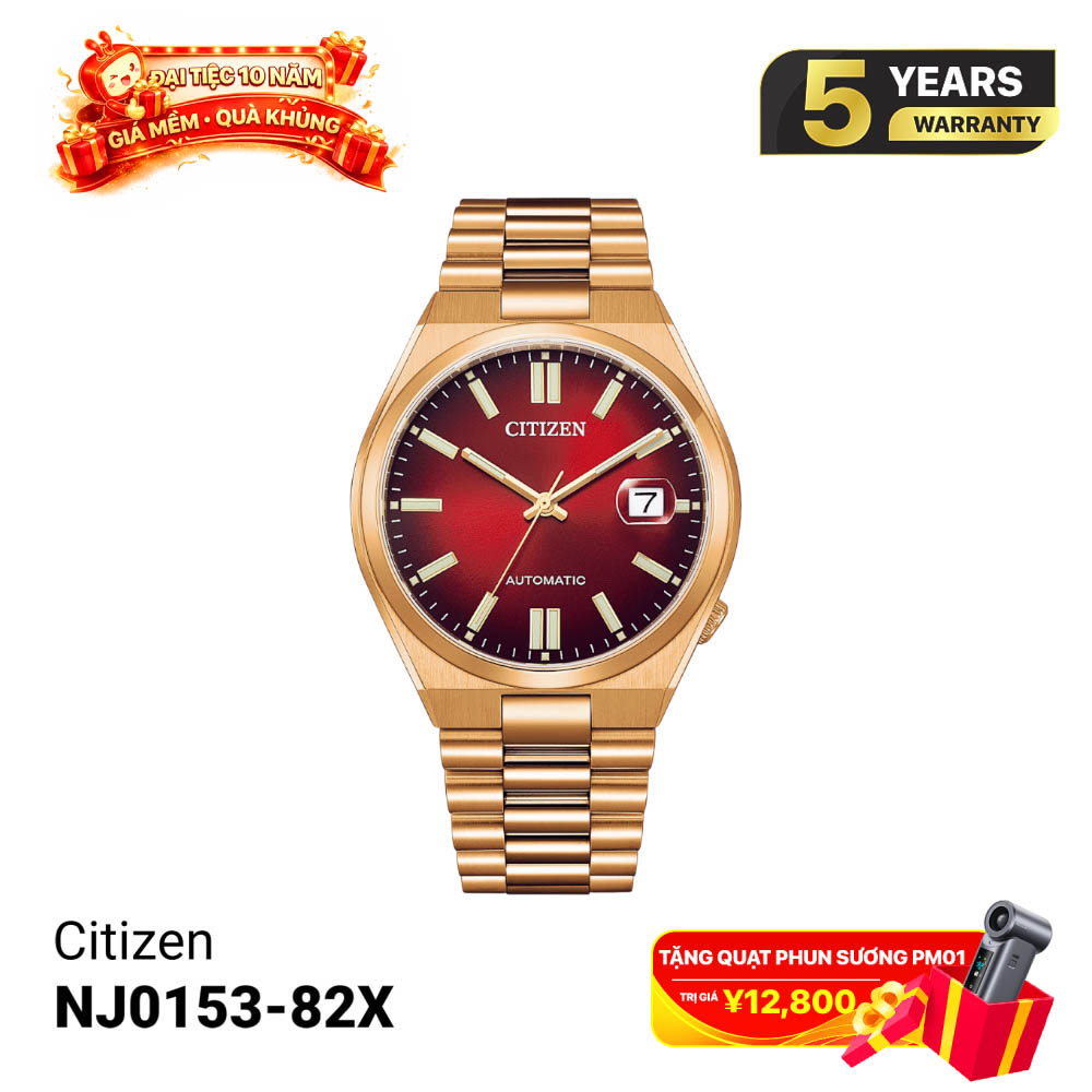 Jam tangan Citizen Tsuyosa Mechanical Rose Red NJ0153-82X 