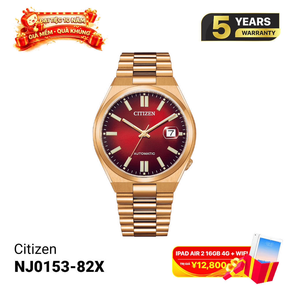 Jam tangan Citizen Tsuyosa Mechanical Rose Red NJ0153-82X 