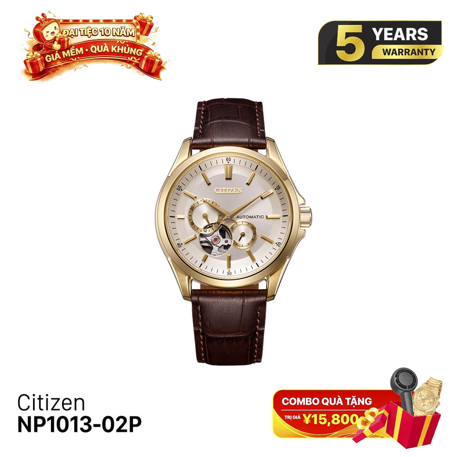 Jam Tangan Mekanik Citizen NP1013-02P - Menerima Pesanan 