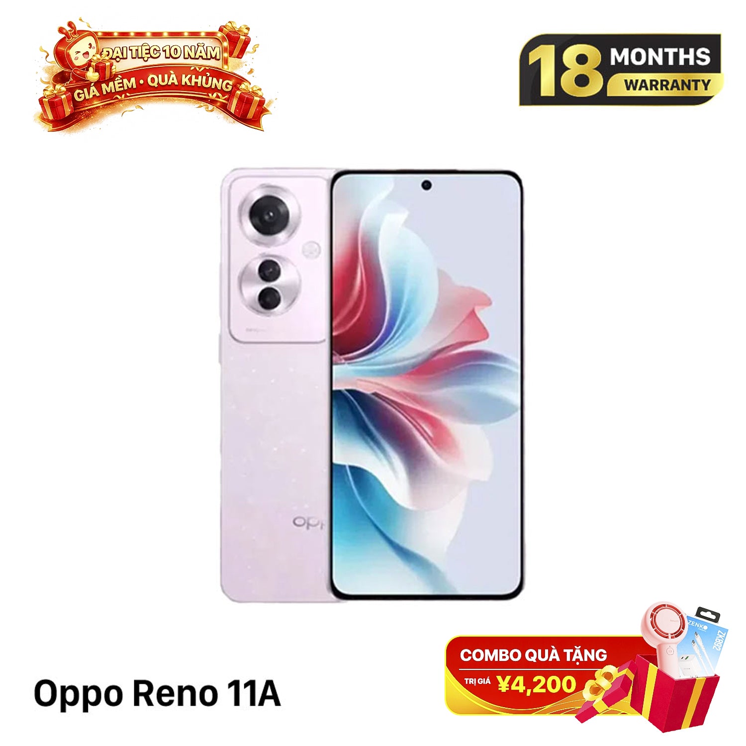 Oppo Reno 11A, baru dalam kotak. 
