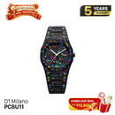 Jam Tangan Bertenaga Baterai MILANO D1 Polikarbonat PCBU11 
