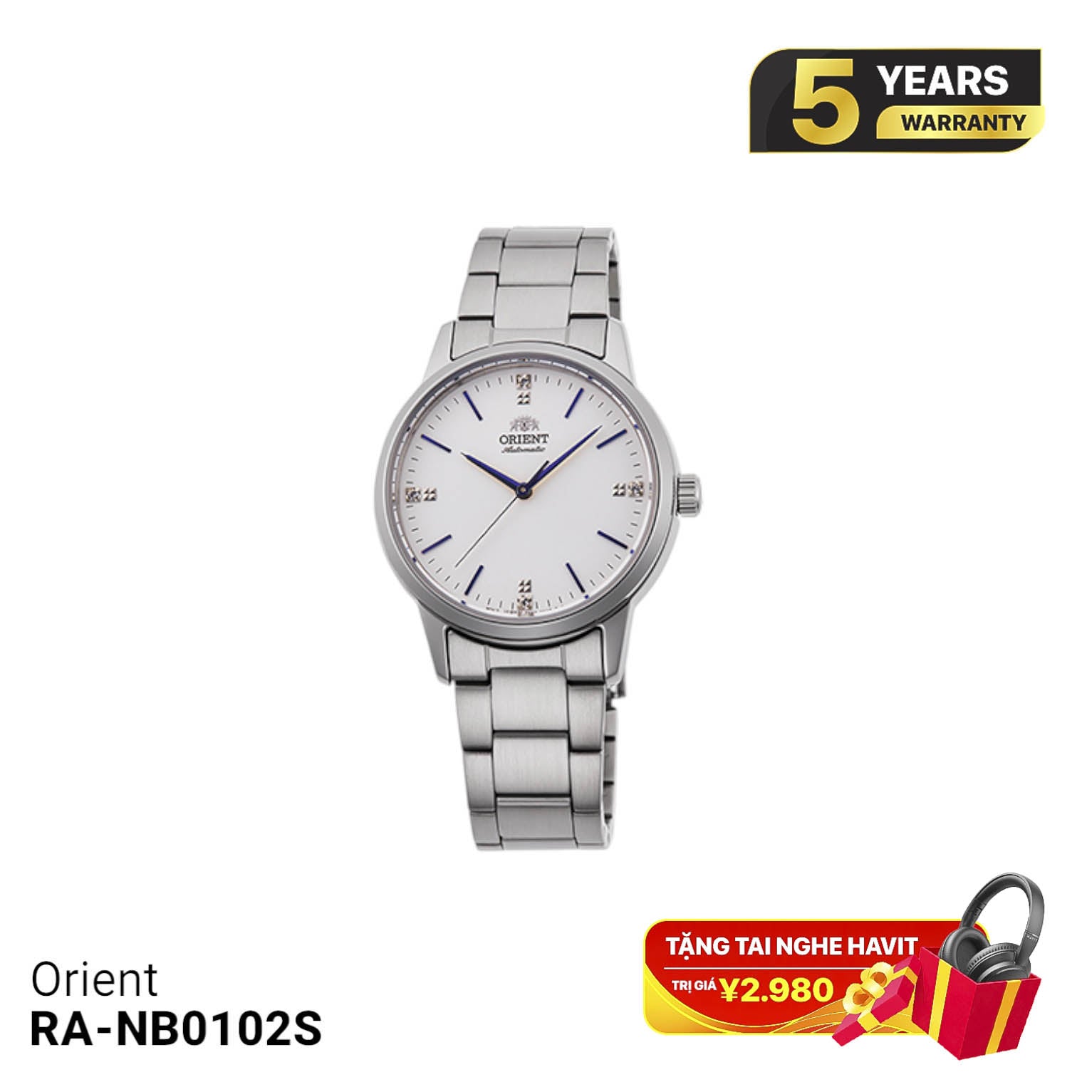 Jam tangan mekanik wanita Orient RA-NB0102S - Menerima pesanan 