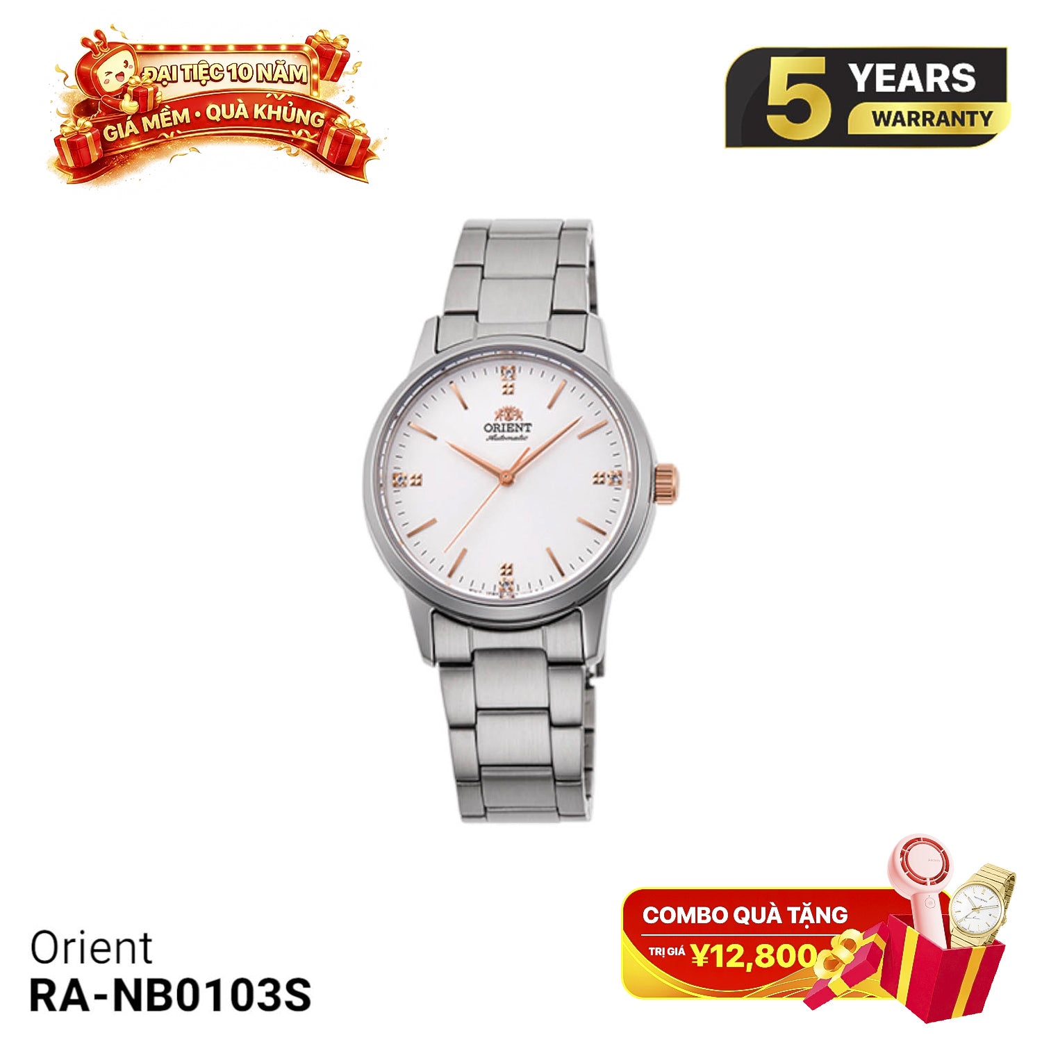 Jam tangan mekanik wanita Orient RA-NB0103S - Menerima pesanan 