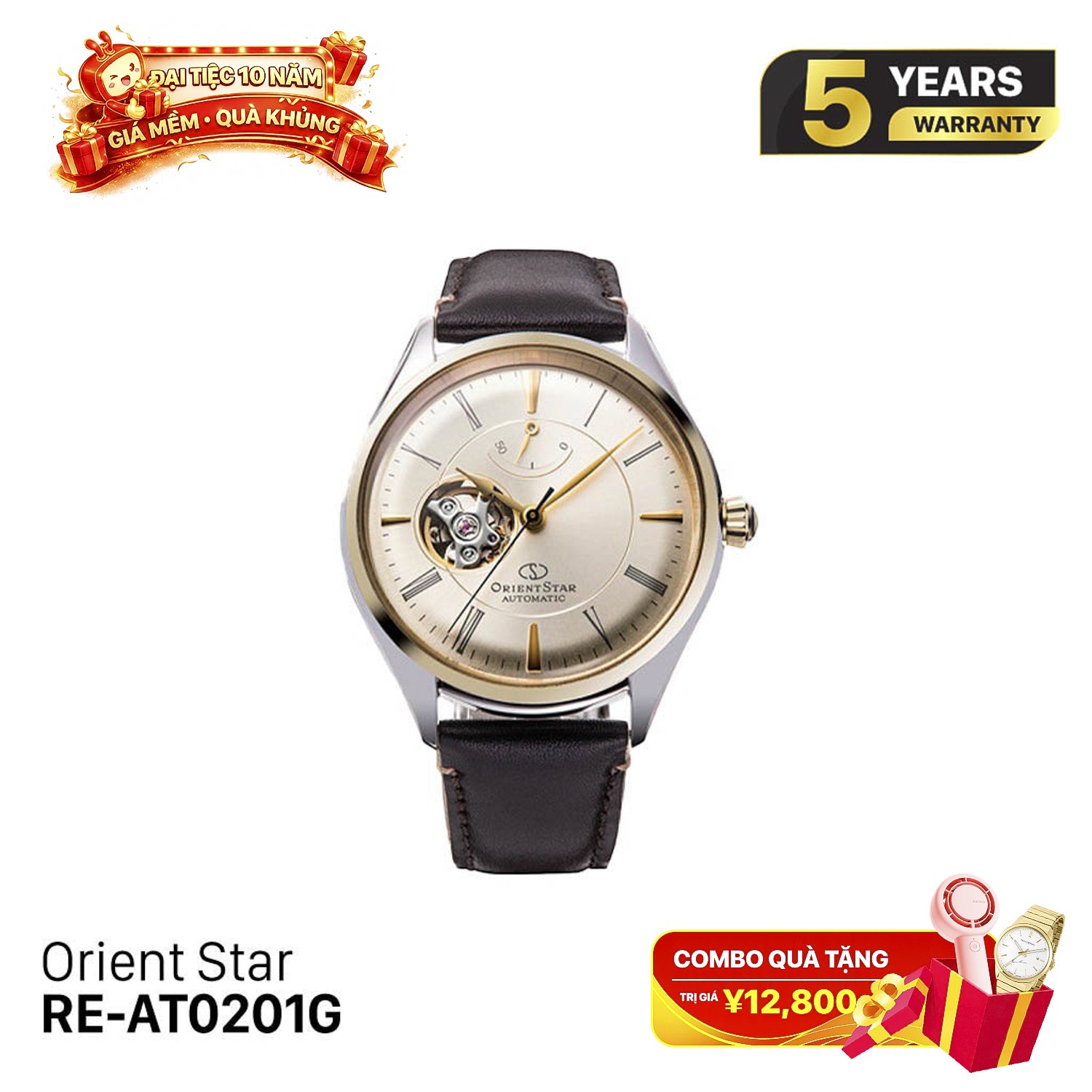 Jam Tangan Mekanik Orient Star Semi Skeleton RE-AT0201G (Versi Internasional) 