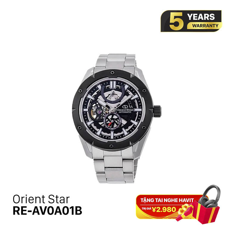 Jam Tangan Mekanik Orient Star Avant-Garde Skeleton RE-AV0A01B (Versi Internasional) 