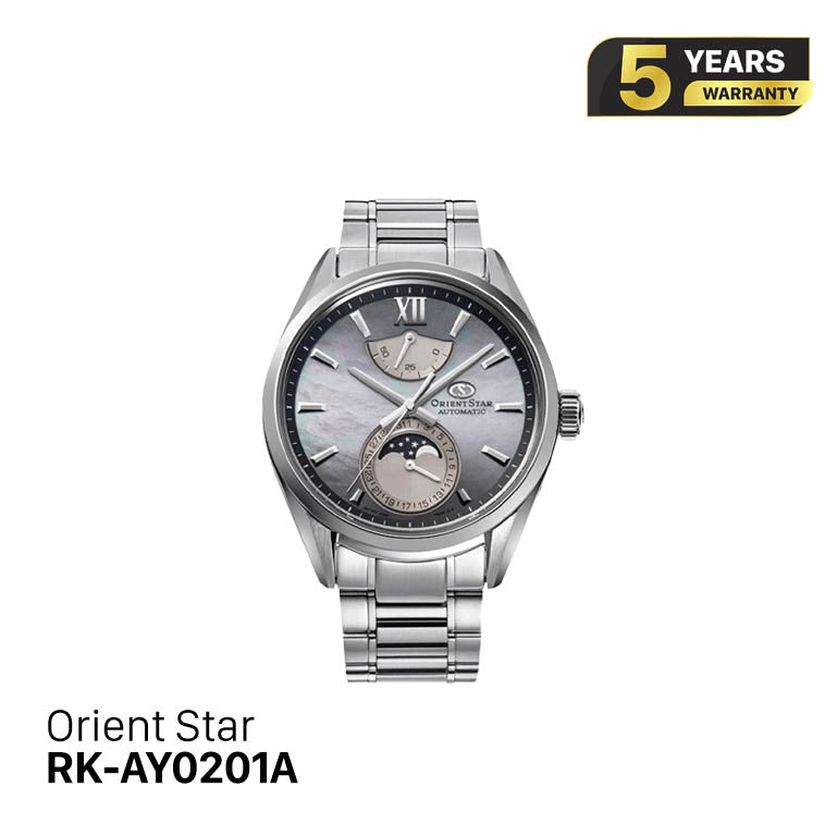 Orient Star Mechanical Moon Phase M34 F7 RK-AY0201A (Versi domestik) 