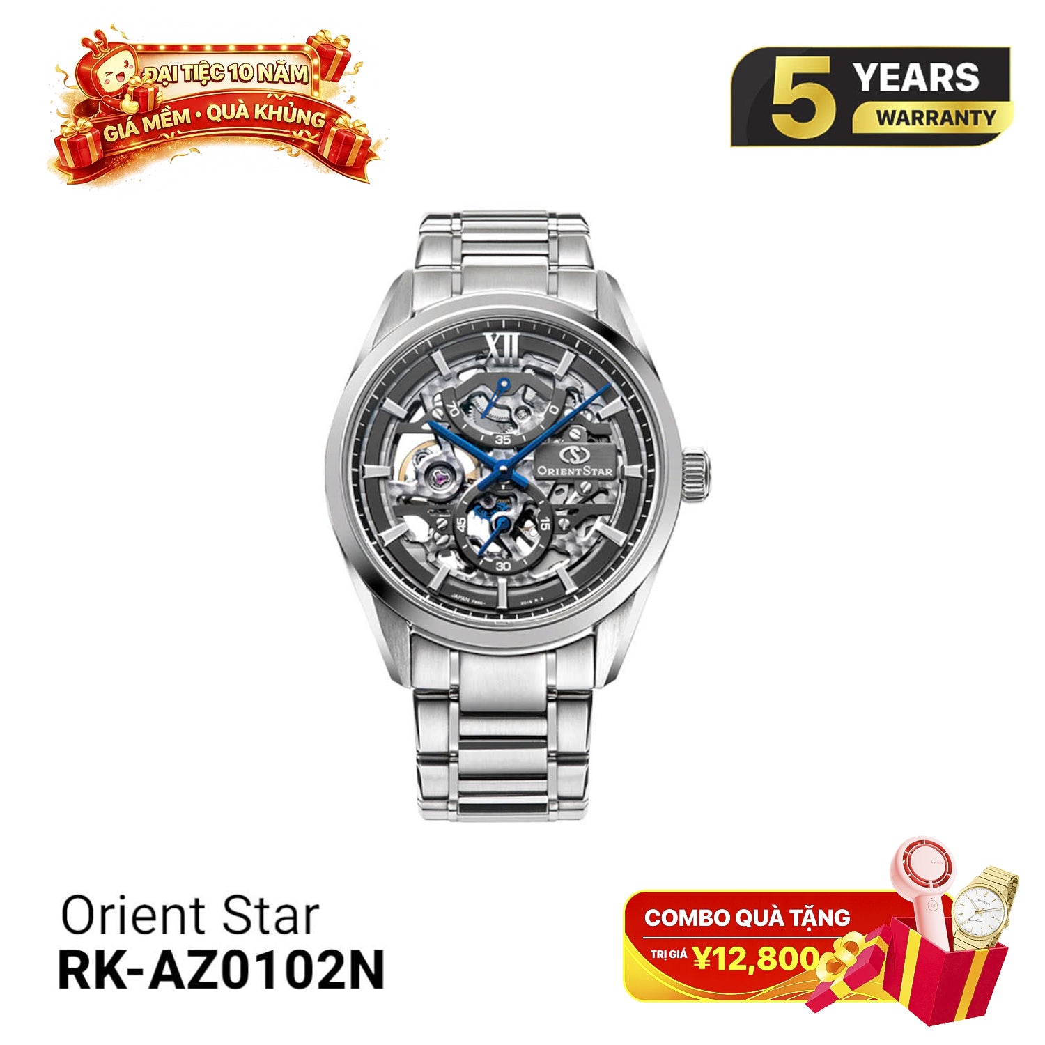 Jam Tangan Mekanik Manual Orient Star F8 Skeleton RK-AZ0102N - (Versi Pasar Domestik) - Menerima Pesanan 