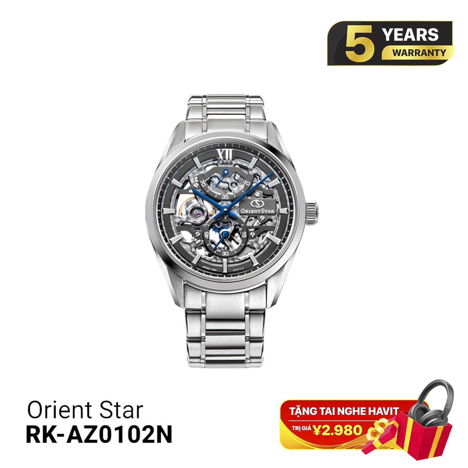 Jam Tangan Mekanik Manual Orient Star F8 Skeleton RK-AZ0102N - (Versi Pasar Domestik) - Menerima Pesanan 