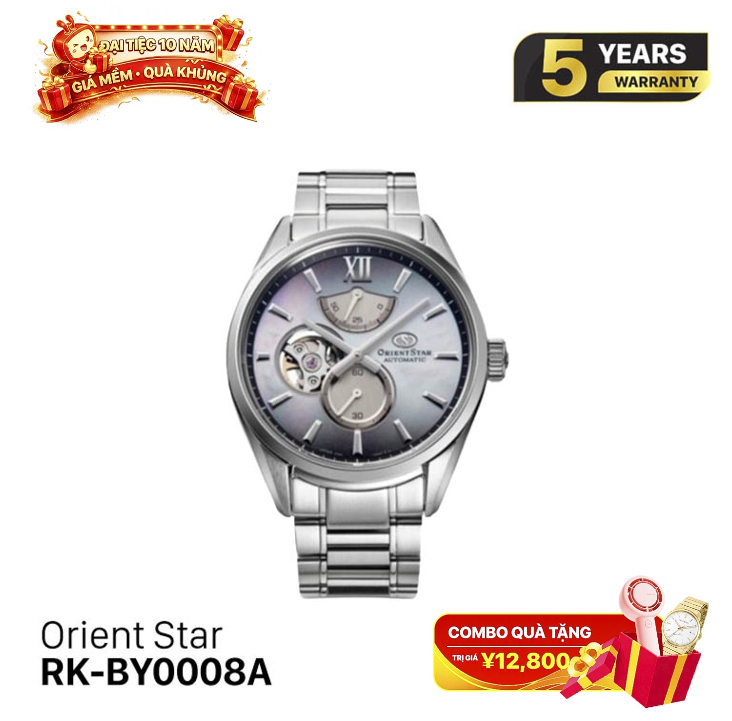 Jam Tangan Mekanik Orient Star Semi Skeleton M34 F7 Edisi Terbatas RK-BY0008A (Versi Pasar Domestik) 