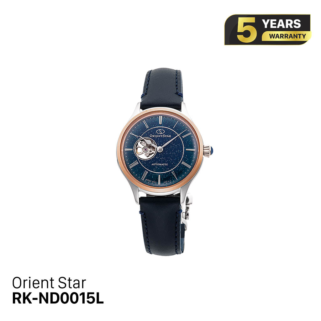 Jam Tangan Mekanik Wanita Orient Star Classic Semi-Skeleton RK-ND0015L (Versi Pasar Domestik) 