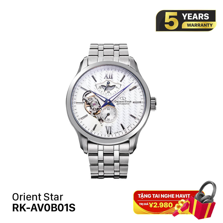Jam Tangan Mekanik Skeleton Berlapis Orient Star RK-AV0B01S (Versi Pasar Domestik) 