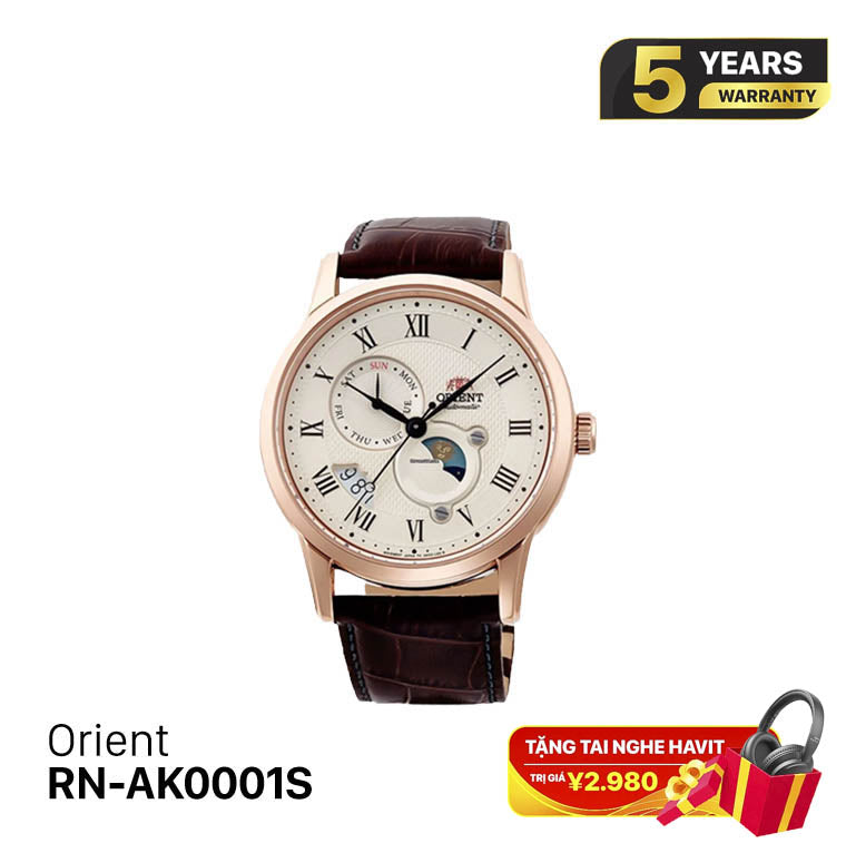 Jam Tangan Mekanik Orient Sun Moon Gen 3 RN-AK0001S 