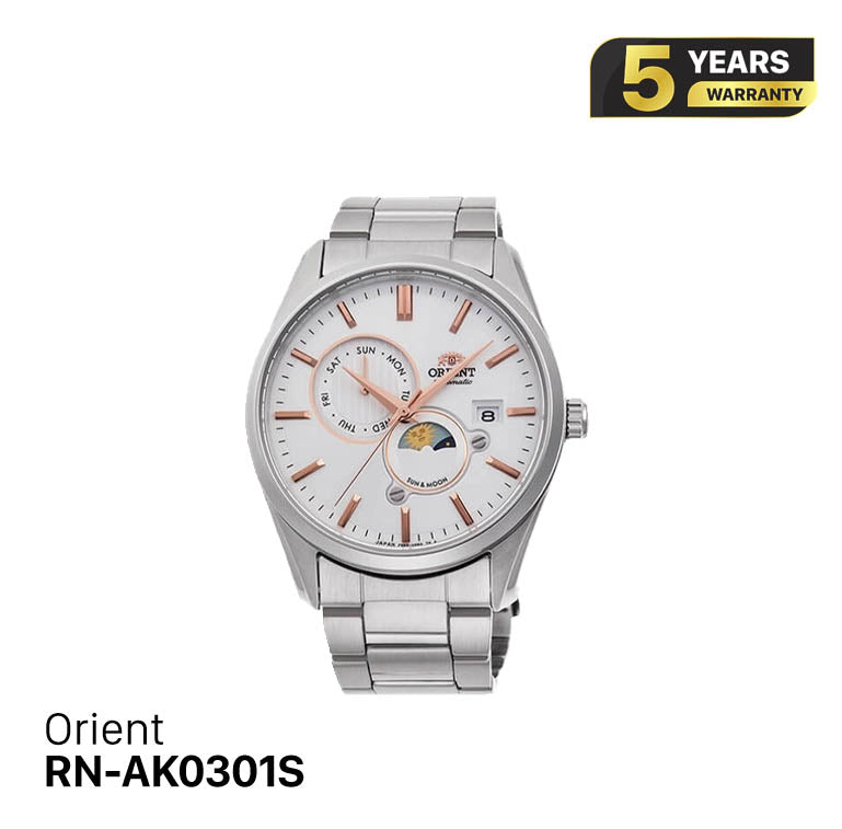 Jam Tangan Mekanik Orient Sun Moon Gen 5 RN-AK0301S 