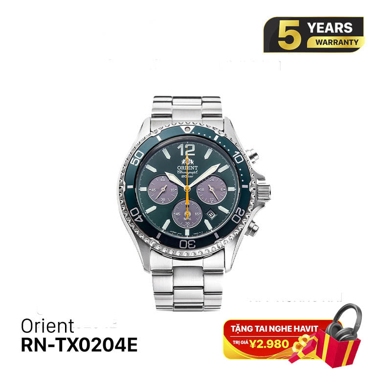 Jam tangan bertenaga surya Orient Mako RN-TX0204E 