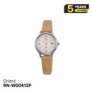 Jam Tangan Wanita Bertenaga Surya Orient iO Natural & Plain RN-WG0412P 