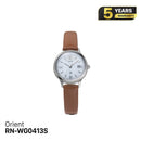Jam Tangan Wanita Bertenaga Surya Orient iO Natural & Plain RN-WG0413S 