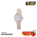 Jam Tangan Wanita Bertenaga Surya Orient iO Natural & Plain RN-WG0416S 