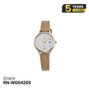 Jam Tangan Wanita Bertenaga Surya Orient iO Natural & Plain RN-WG0420S 