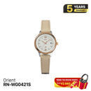 Jam Tangan Wanita Bertenaga Surya Orient iO Natural & Plain RN-WG0421S 