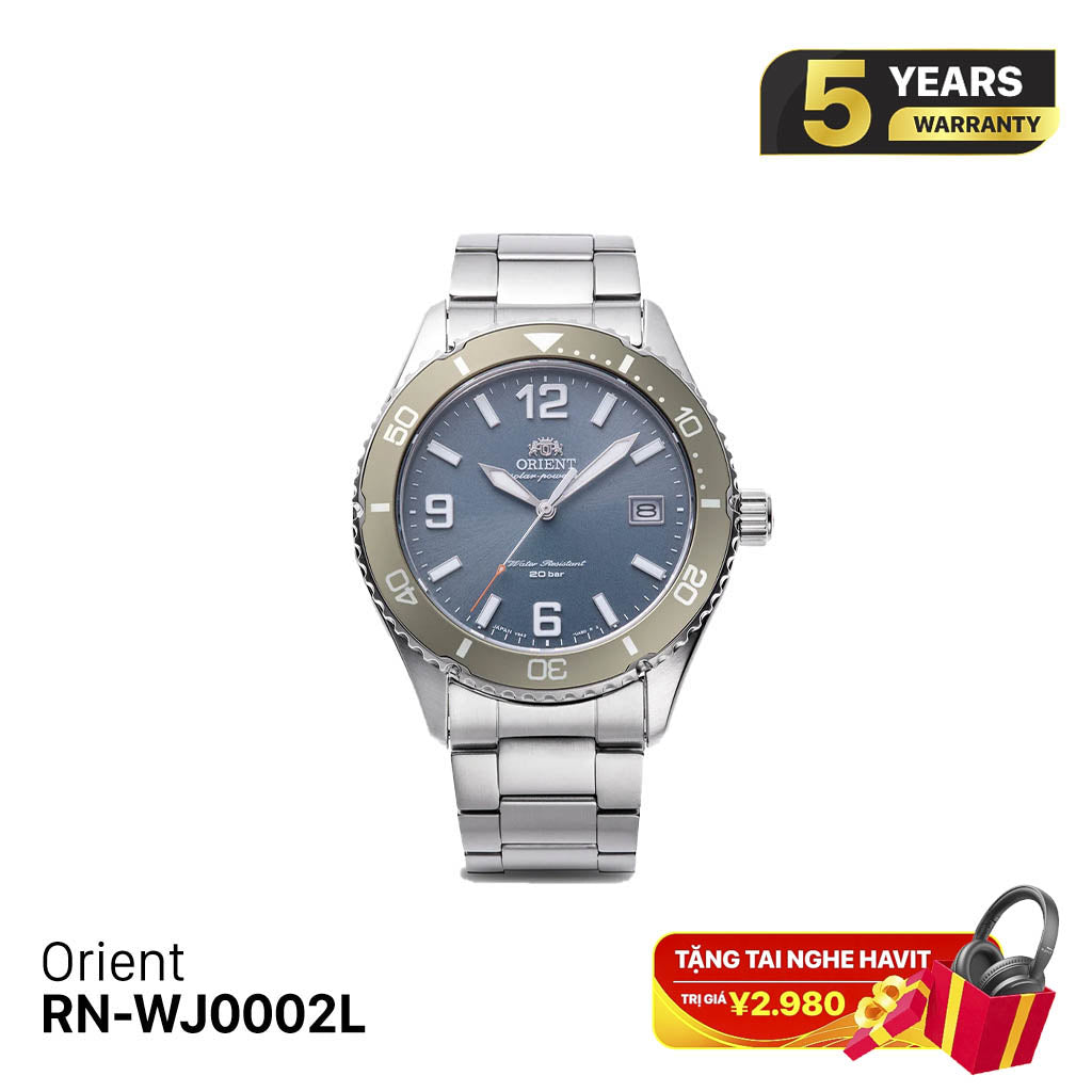 Jam Tangan Bertenaga Surya Orient Mako 40 RN-WJ0002L - Menerima Pesanan 