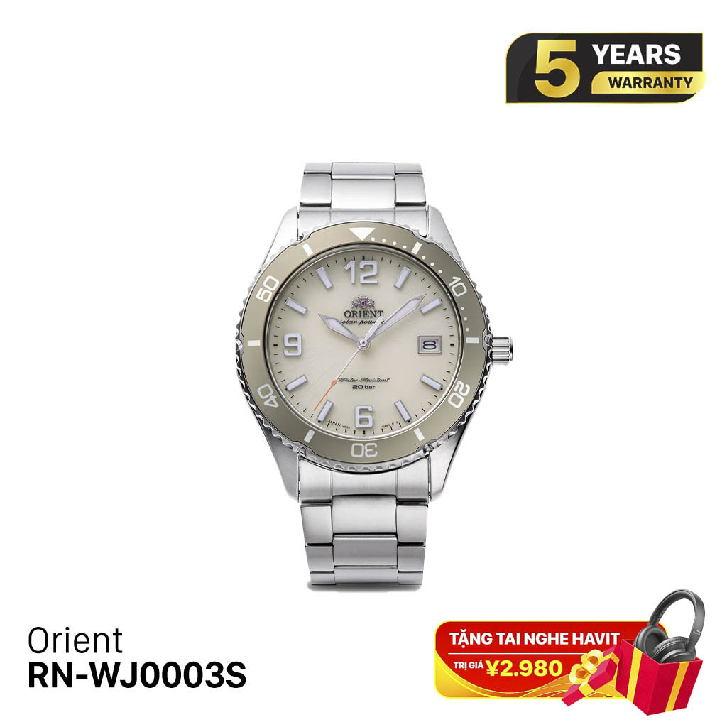 Jam Tangan Bertenaga Surya Orient Mako 40 RN-WJ0003S - Menerima Pesanan 