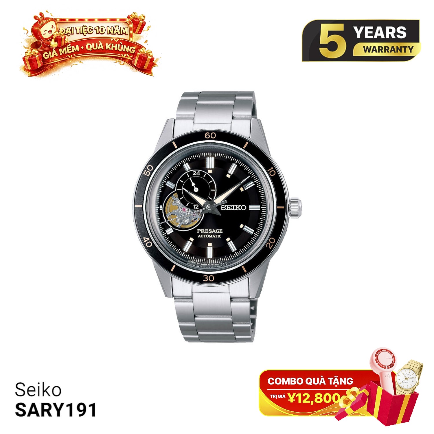 Jam Tangan Mekanik Seiko Pressage Style 60-an SARY191 - Menerima Pesanan 