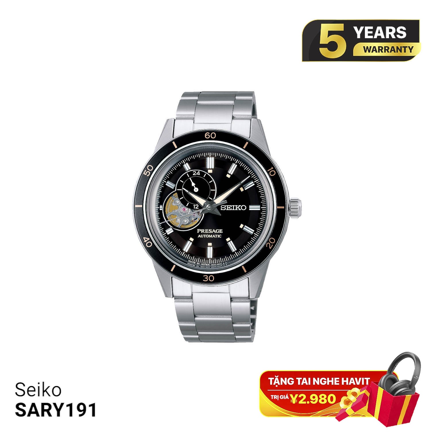 Jam Tangan Mekanik Seiko Pressage Style 60-an SARY191 - Menerima Pesanan 
