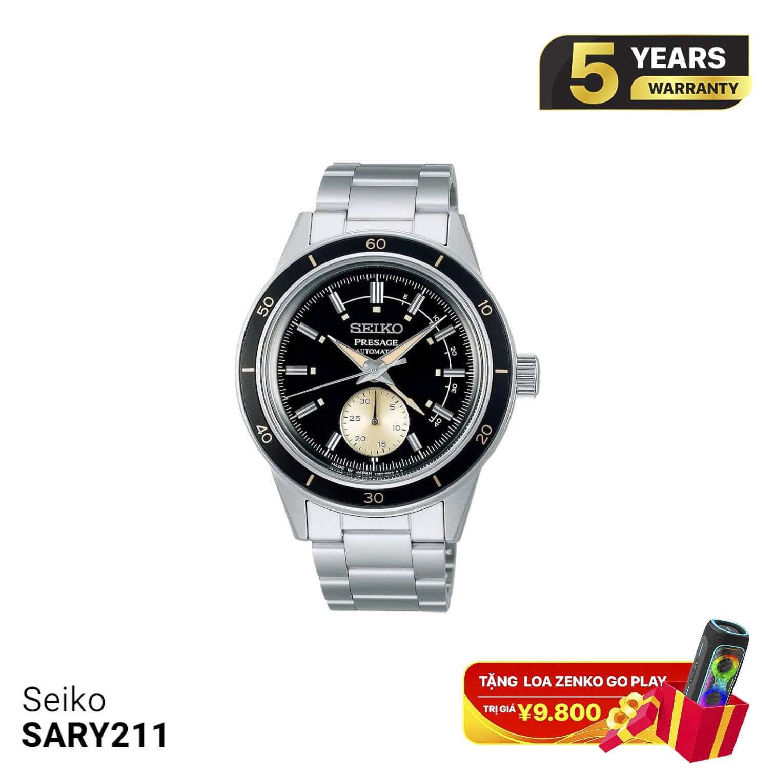 Jam Tangan Mekanik Seiko Pressage Style 60-an SARY211 - Barang Pajangan 