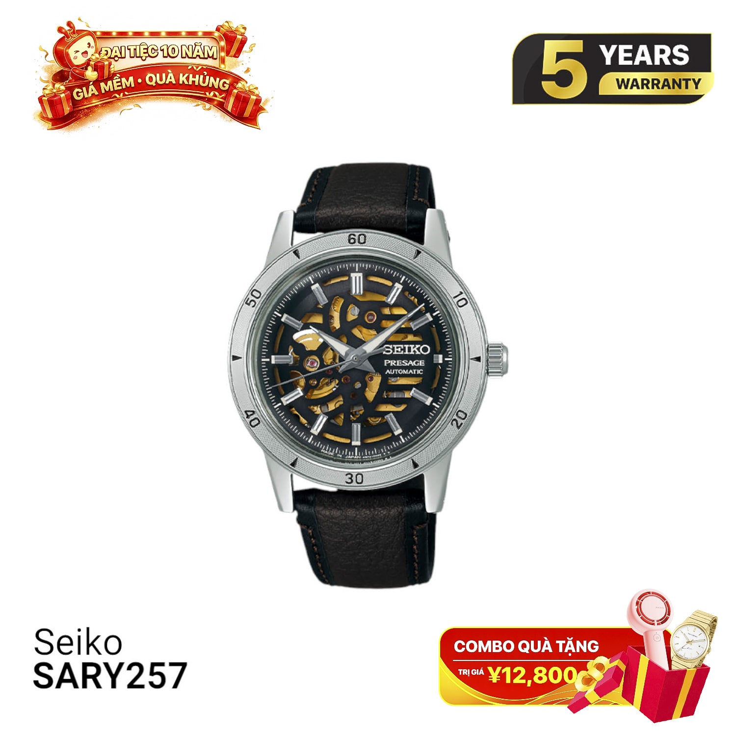Jam Tangan Mekanik Seiko Pressage Style 60s SARY257 - Menerima Pesanan 