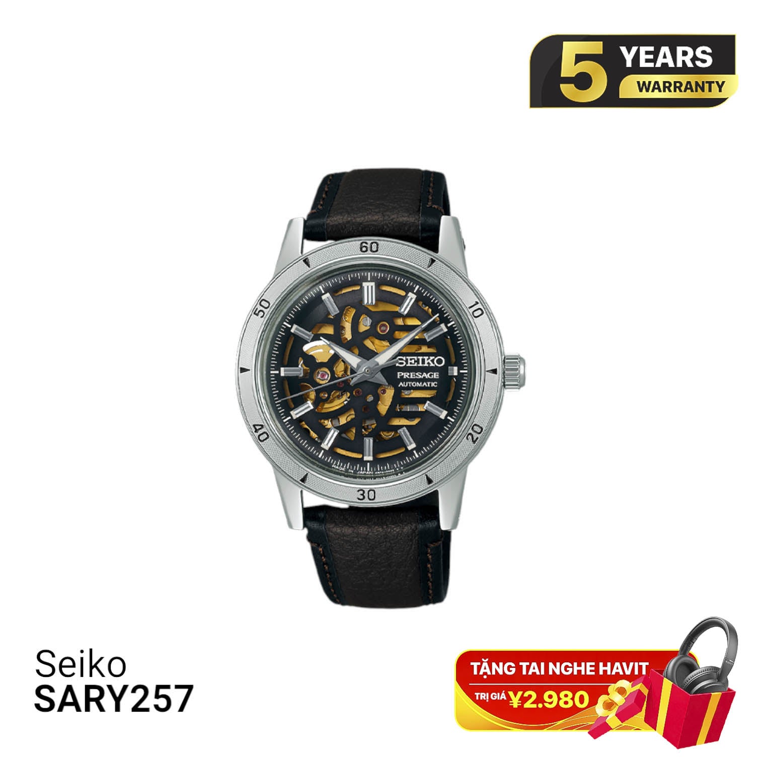 Jam Tangan Mekanik Seiko Pressage Style 60s SARY257 - Menerima Pesanan 