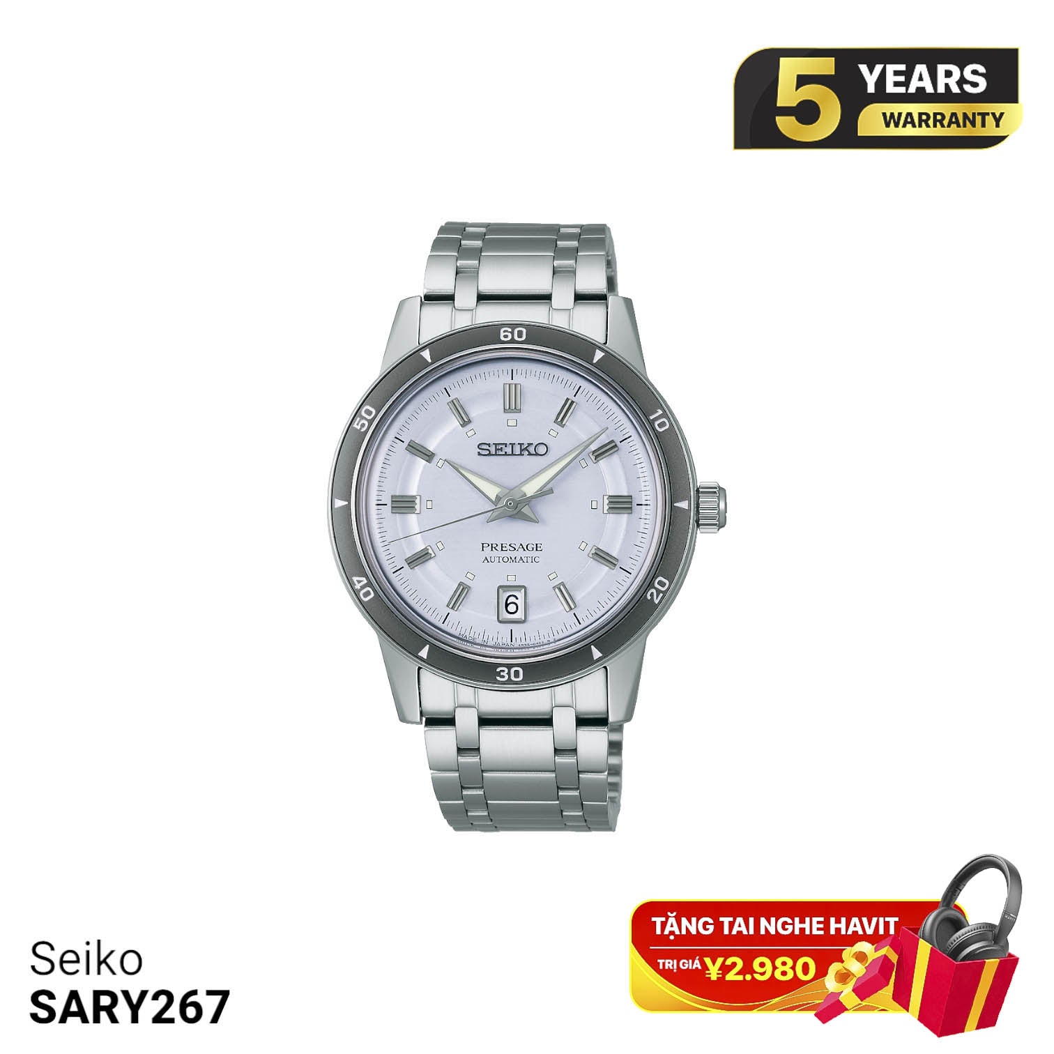 Jam Tangan Mekanik Seiko Pressage Style 60s SARY267 - Menerima Pesanan 