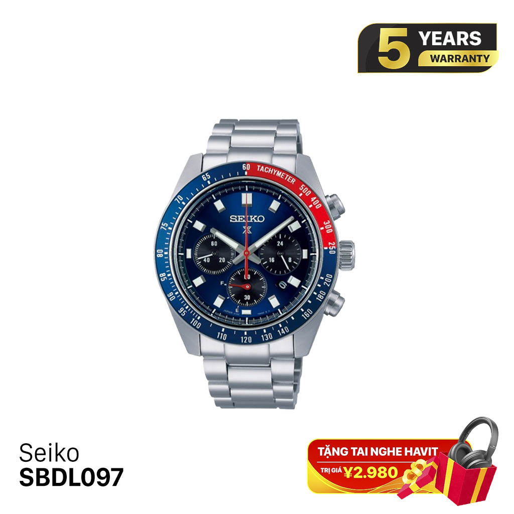 Jam Tangan Bertenaga Surya Seiko Prospex Speedtimer SBDL097 