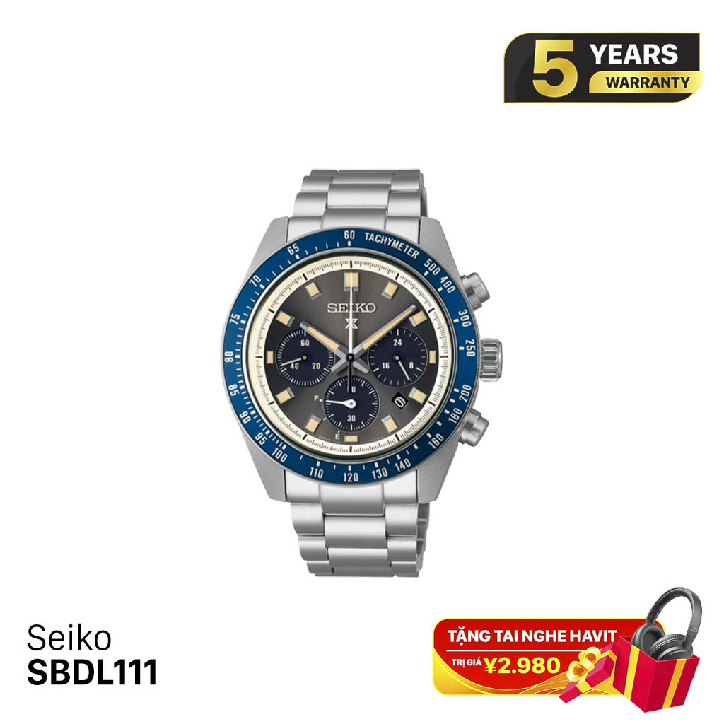 Jam tangan bertenaga surya Seiko Prospex Speedtimer SBDL111 