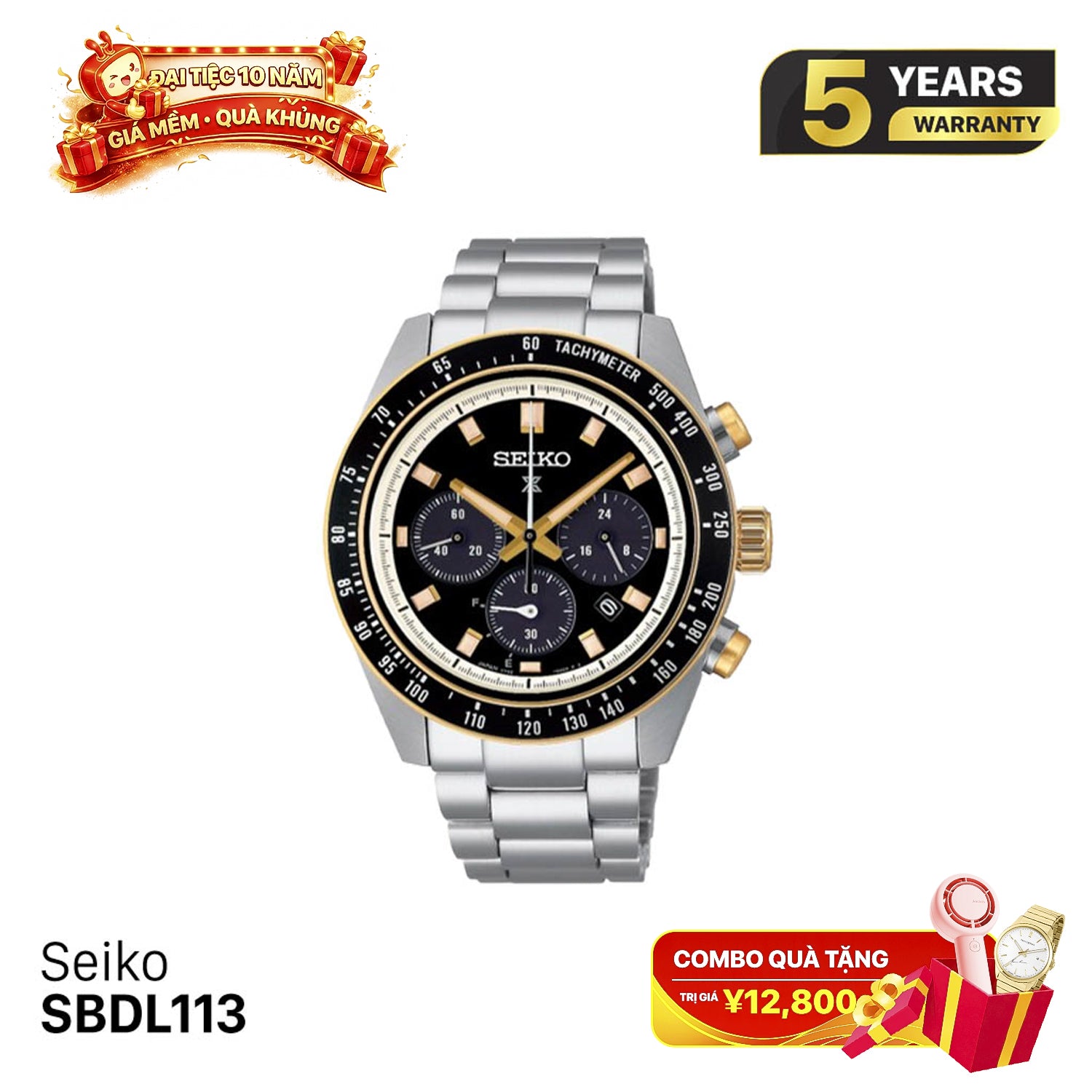 Jam Tangan Seiko Prospex Speedtimer SBDL113 Bertenaga Surya - Menerima Pesanan 