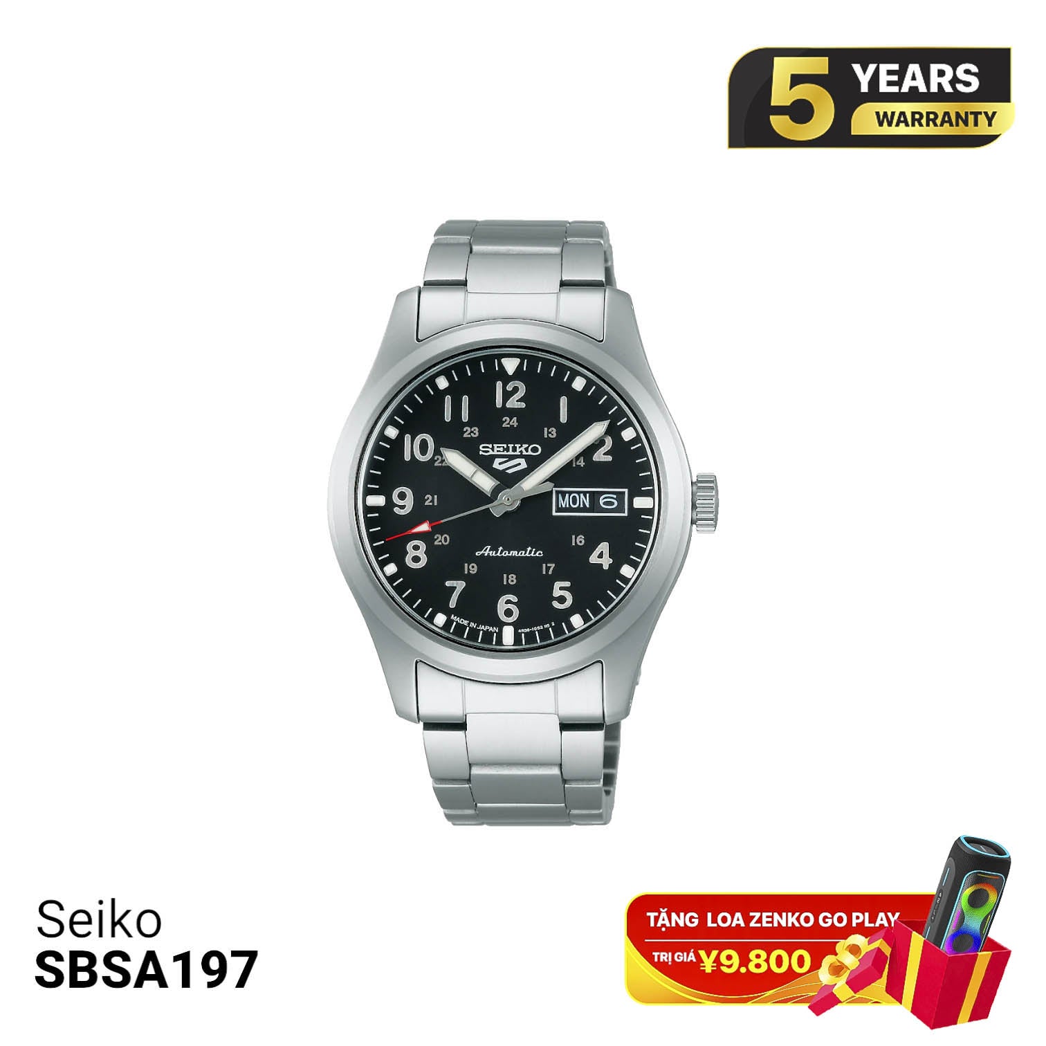 Jam tangan mekanik Seiko 5 Field series SBSA111 - Menerima pesanan 