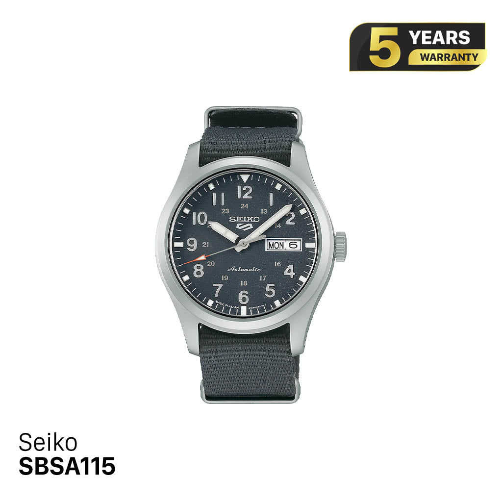 Jam tangan mekanik Seiko 5 Field series SBSA115 - Menerima pesanan 